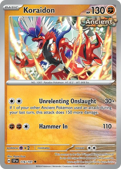 116/191 from Surging Sparks Card List Uncommon Pokemon Card