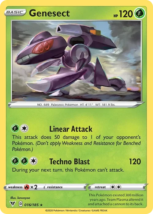 Genesect 16 Pokemon card from Vivid Voltage set