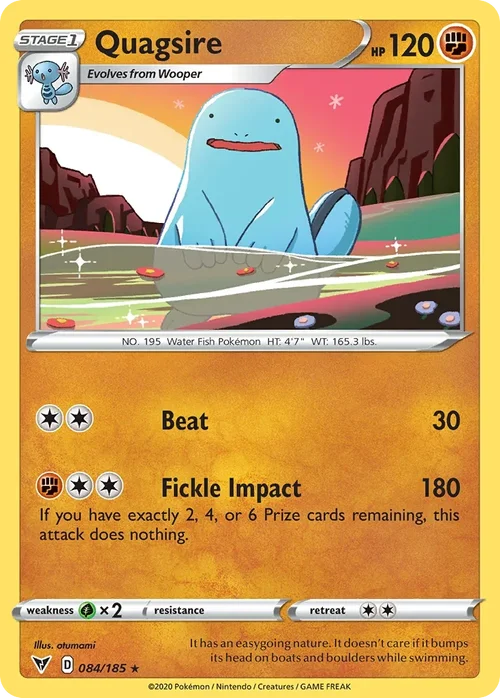 084/185 from Vivid Voltage Rare Pokemon Card