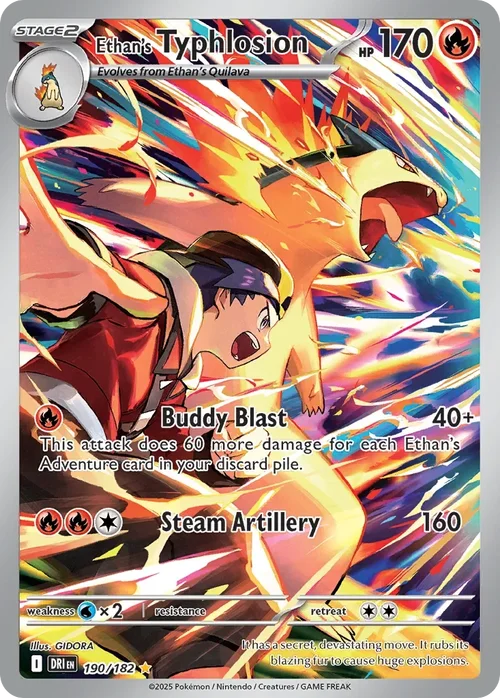 190/182 from Destined Rivals Illustration Rare Pokemon Card