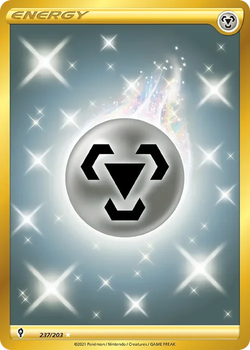 Metal Energy 237 Pokemon card from Evolving Skies set