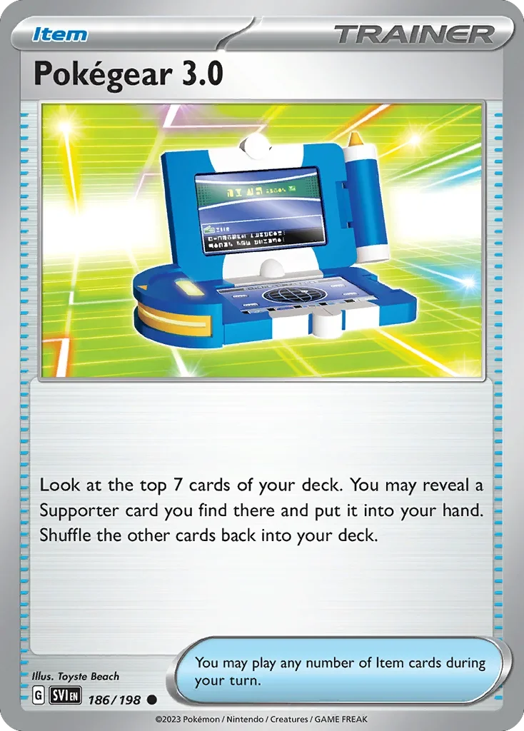 Pokégear 3.0 186 Pokemon card from Scarlet & Violet set