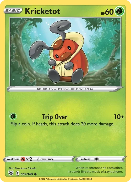 Kricketot 009 Pokémon card from Astral Radiance set