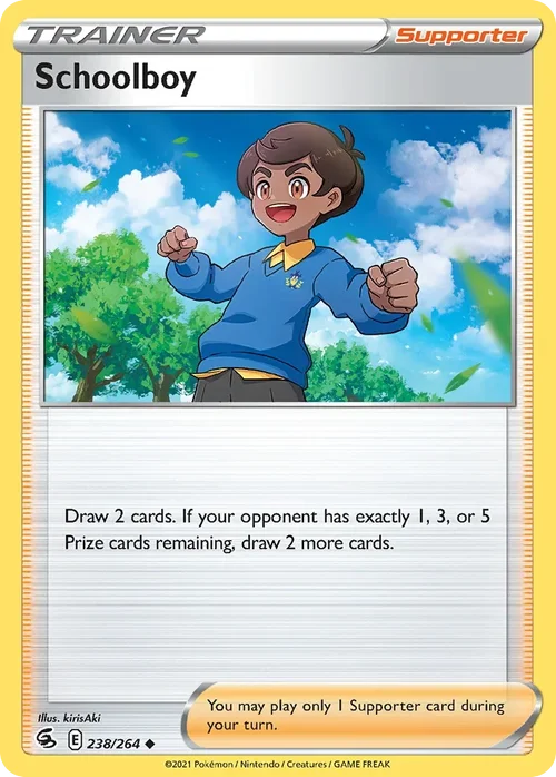 Schoolboy 238 Pokemon card from Fusion Strike set