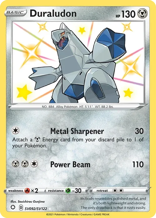 Duraludon SV092 Pokemon card from Shining Fates set