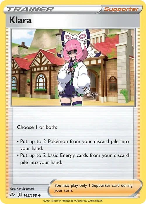 Klara 145 Pokemon card from Chilling Reign set