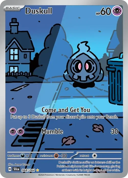 Duskull 68 Pokemon card from Shrouded Fable set