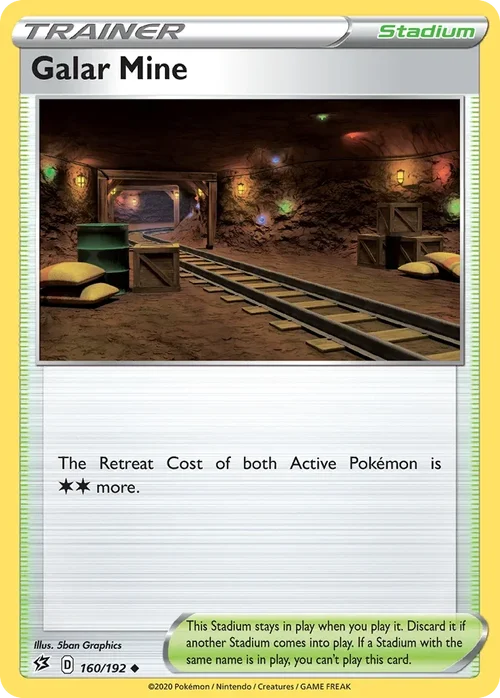 Galar Mine 160 Pokemon card from Rebel Clash set