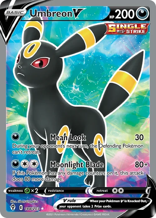 188/203 from Evolving Skies Full Art Pokemon Card