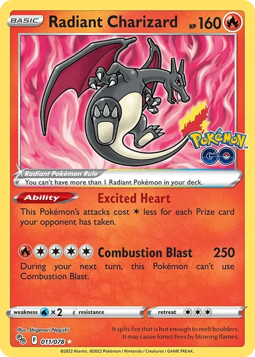 011/078 from Pokemon GO Radiant Rare Pokemon Card