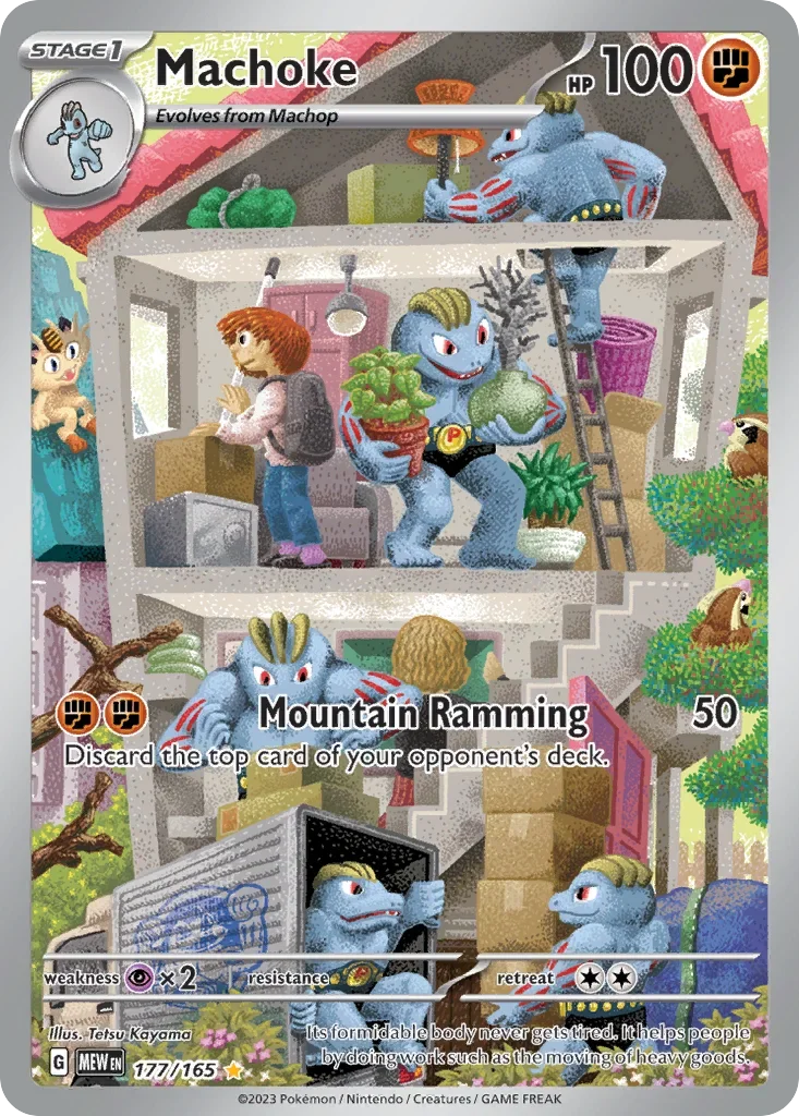 Machoke 177 Pokémon card