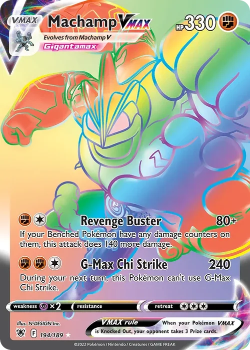 194/189 from Astral Radiance Rainbow Rare Pokemon Card