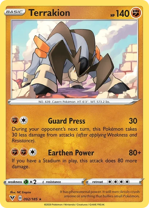 092/185 from Vivid Voltage Rare Pokemon Card