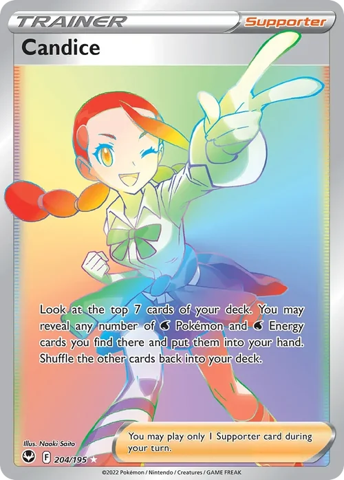 Candice 204 Pokemon card from Silver Tempest set