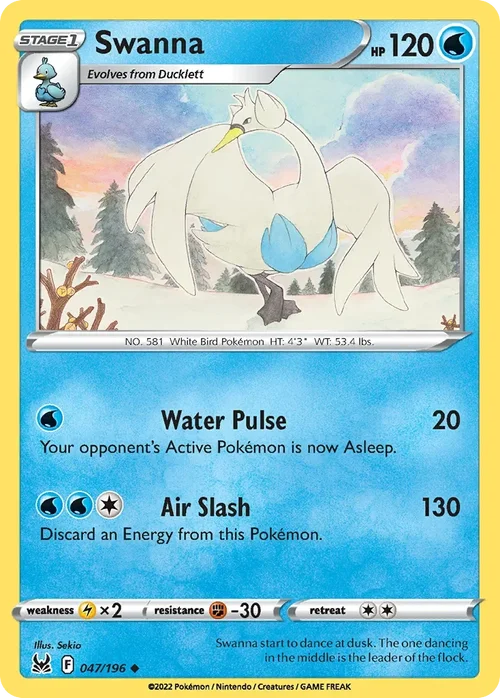 047/196 from Lost Origin Uncommon Pokemon Card