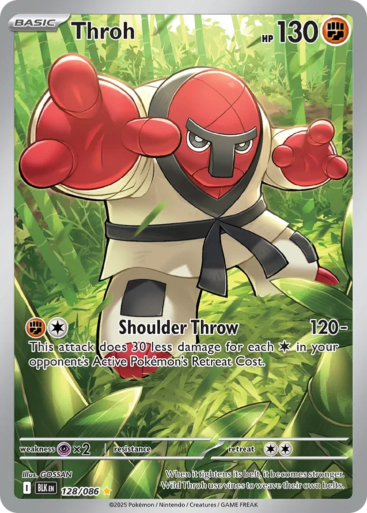 Throh 128 Pokémon card - Illustration Rare