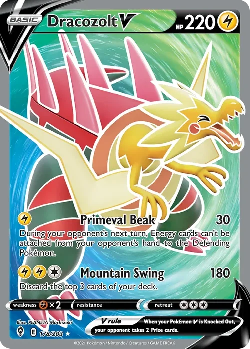 178/203 from Evolving Skies Full Art Pokemon Card