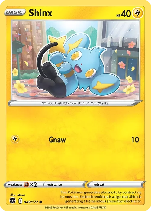 Shinx 049 Pokemon card from Brilliant Stars set