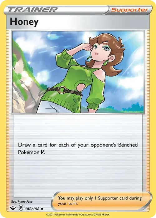 Honey 142 Pokemon card from Chilling Reign set