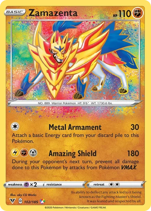 102/185 from Vivid Voltage Amazing Rare Pokemon Card