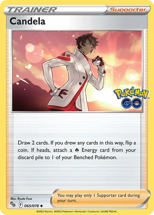 Candela 65 Pokemon card from Pokemon GO set
