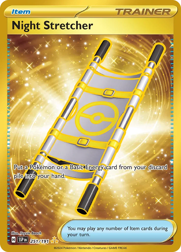 Night Stretcher 251/167 Pokemon card from Surging Sparks set