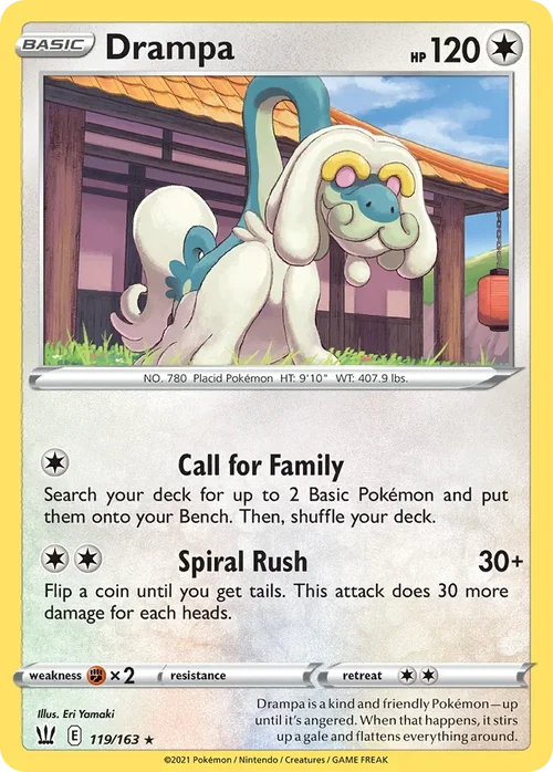 119/163 from Battle Styles Rare Pokemon Card