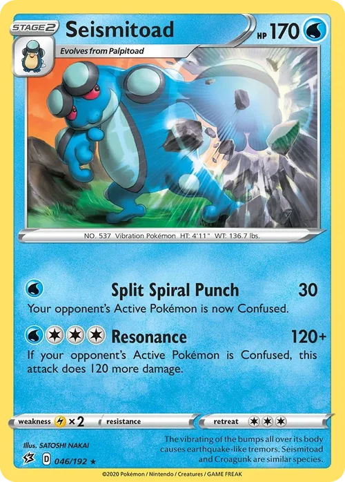 046/192 from Rebel Clash Rare Pokemon Card