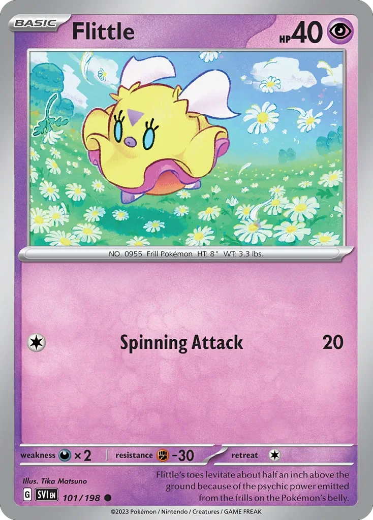 Flittle 101 Pokemon card from Scarlet & Violet set