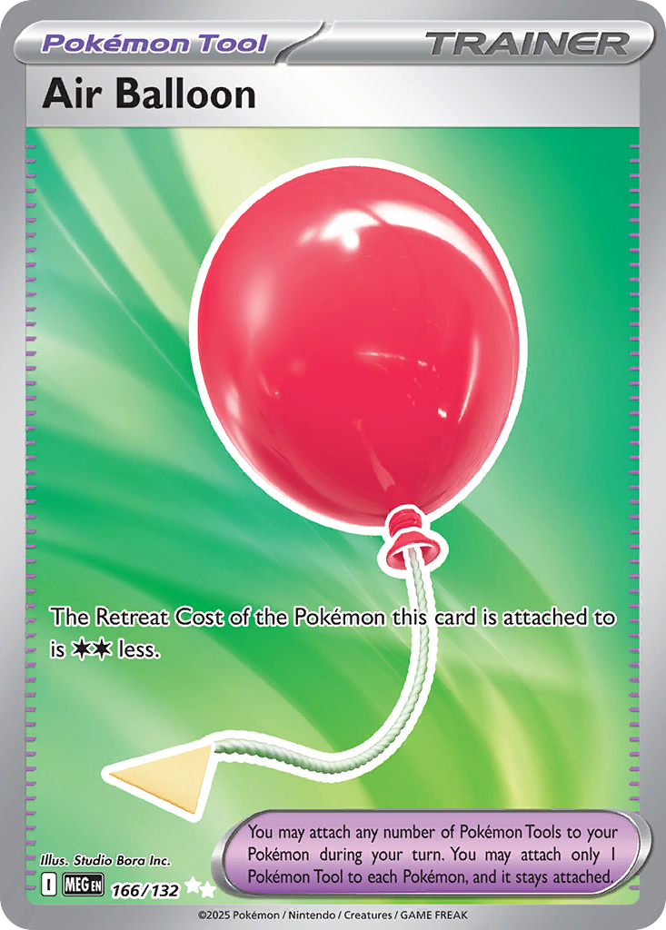 Air Balloon 166 Pokemon card from Mega Evolution set