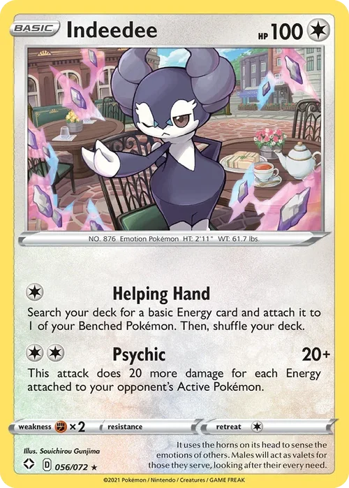 056/072 from Shining Fates Holo Rare Pokemon Card