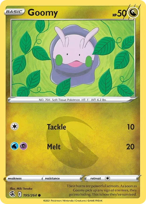 Goomy 195 Pokemon card from Fusion Strike set