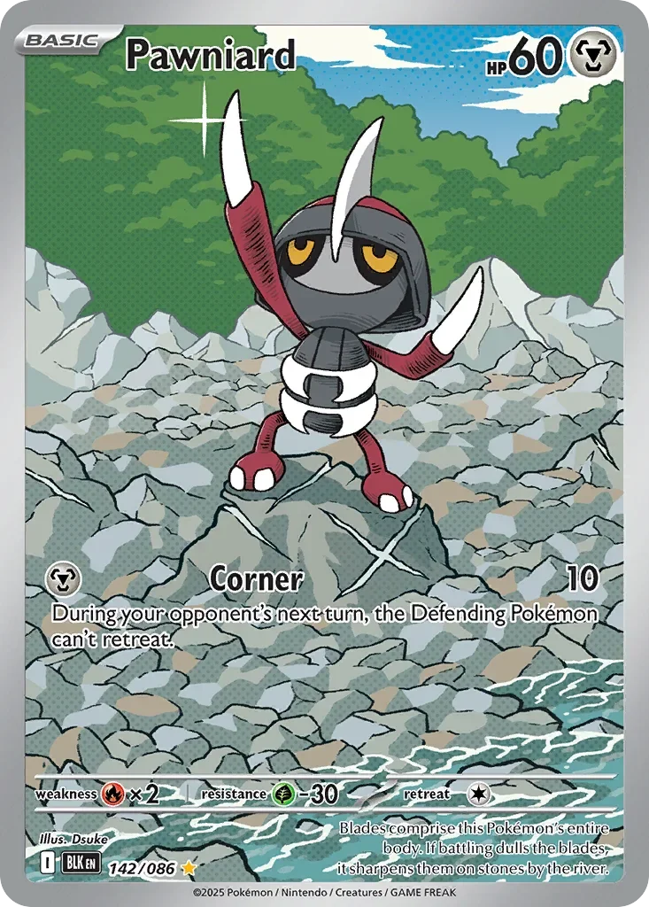 Pawniard 142 Pokémon card - Illustration Rare