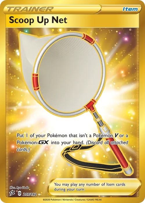 Scoop Up Net 207 Pokemon card from Rebel Clash set