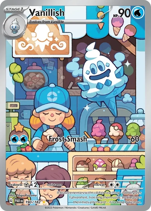 190/182 from Paradox Rift Illustration Rare Pokemon Card