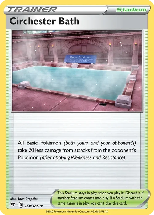 Circhester Bath 150 Pokemon card from Vivid Voltage set