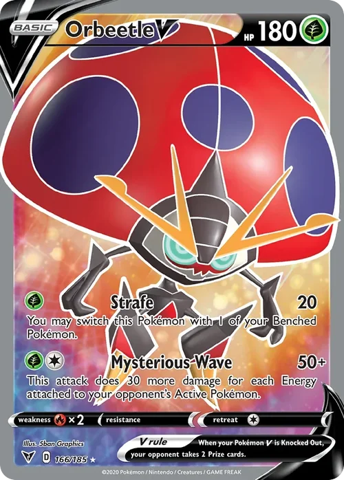 166/185 from Vivid Voltage Full Art Pokemon Card