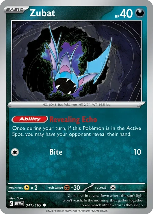 041/165 from 151 Common Pokemon Card
