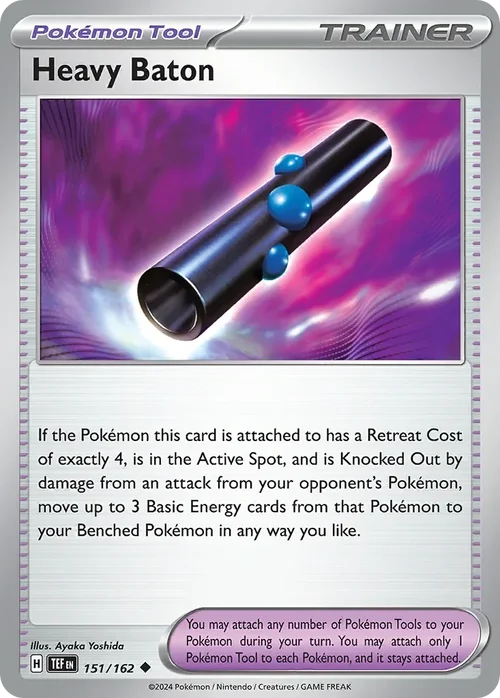 Heavy Baton 151 Pokemon card from Temporal Forces set