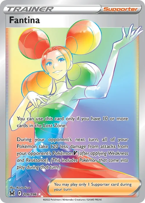 Fantina 206 Pokemon card from Lost Origin set
