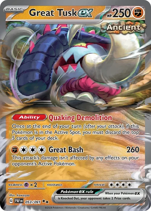 053/091 from Paldean Fates Double Rare Pokemon Card