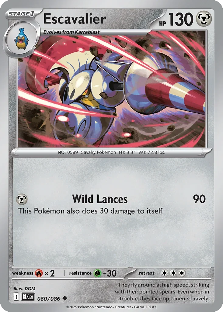 Escavalier 60 Pokémon card - Uncommon