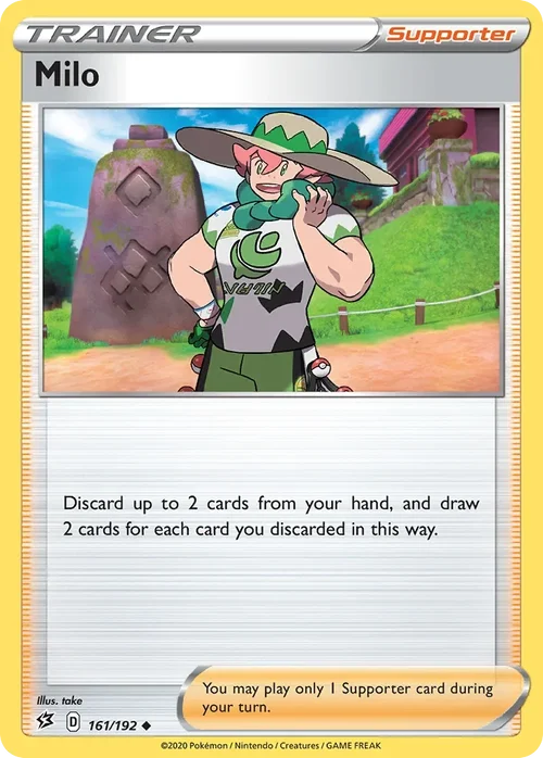 Milo 161 Pokemon card from Rebel Clash set