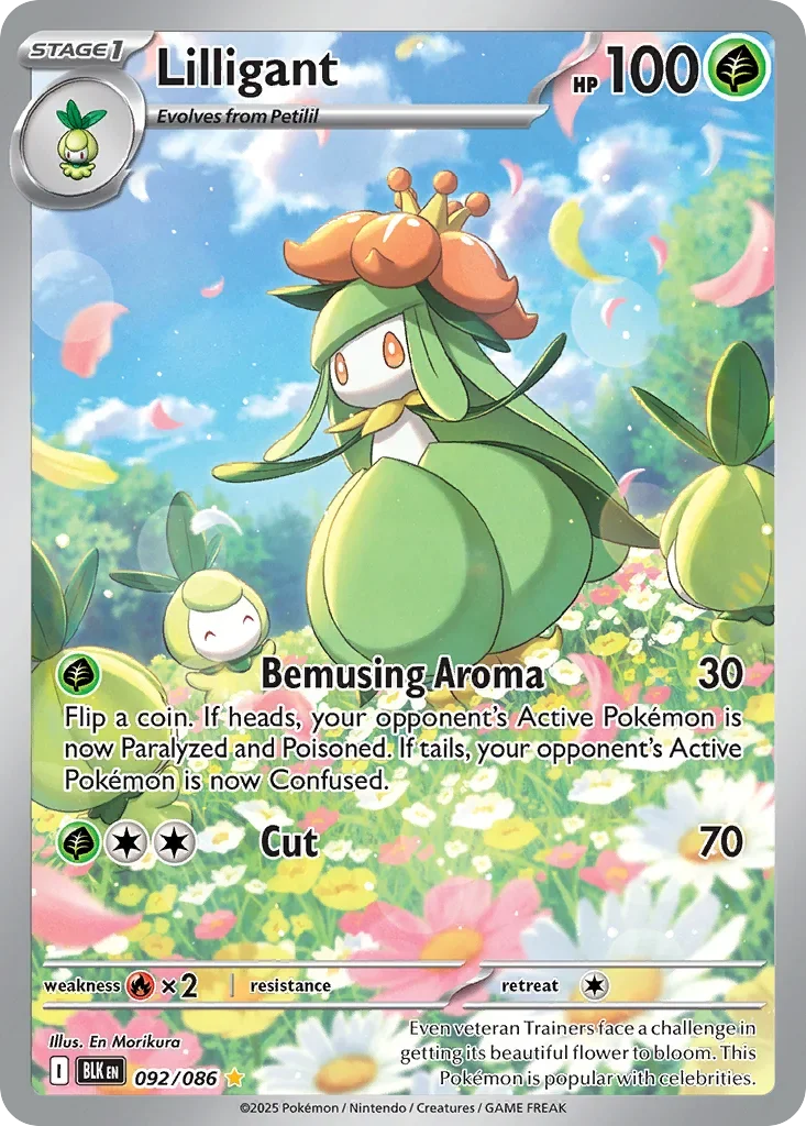 Lilligant 92 Pokémon card - Illustration Rare