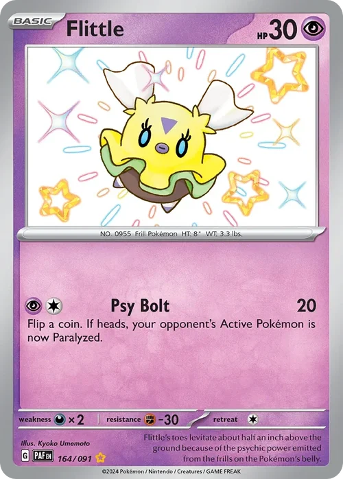 Flittle 164 Pokemon card from Paldean Fates set