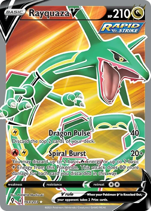 193/203 from Evolving Skies Full Art Pokemon Card