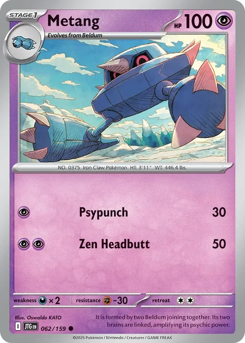 062/159 from Journey Together Common Pokemon Card