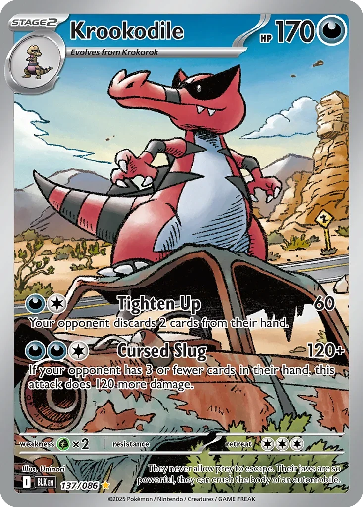 Krookodile 137 Pokémon card - Illustration Rare