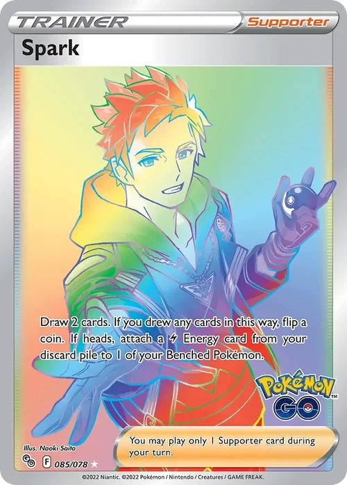 Spark 85 Pokemon card from Pokemon GO set
