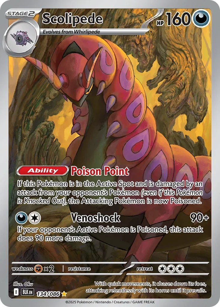 Scolipede 134 Pokémon card - Illustration Rare